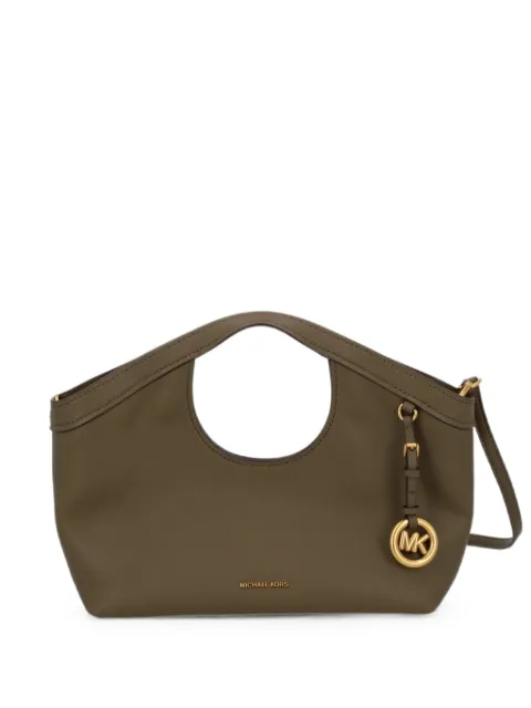 Michael Michael Kors small Haddie leather tote bag Green 32T6AX6C2L