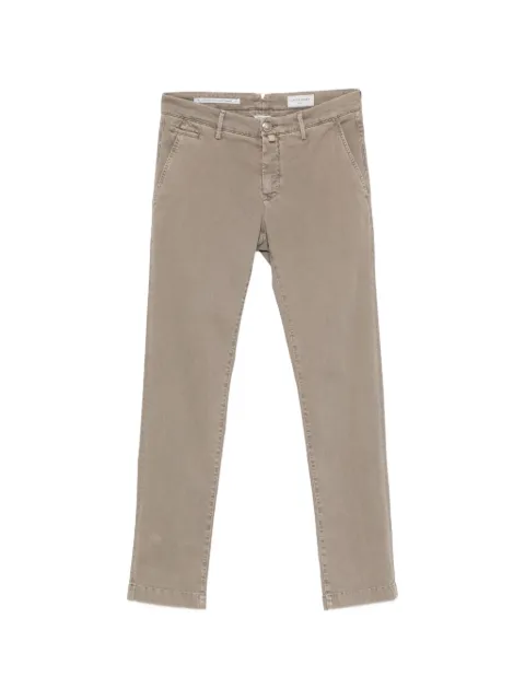 Jacob Cohën Bobby logo-patch trousers Neutrals JUMP0001001S4216TN