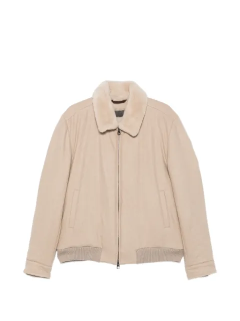 Manzoni 24 zip-up jacket Neutrals 25U411CUNCNX