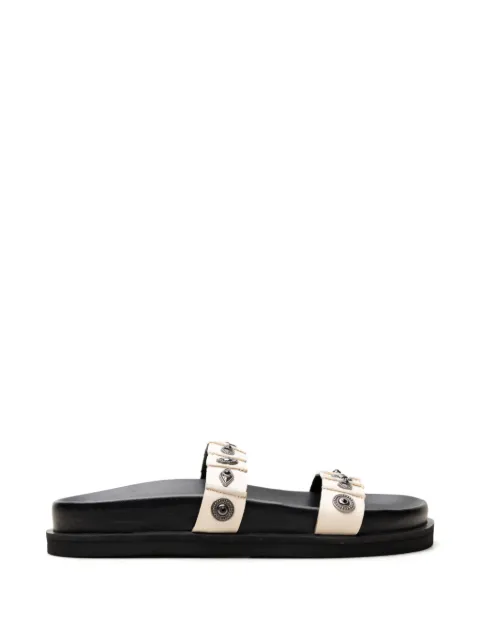 Free People Findings stud-embellished leather sandals Neutrals 102131455