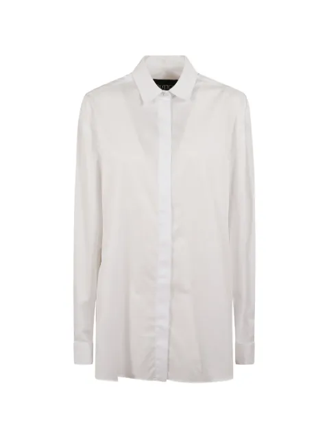 DONDUP concealed-front buttoned-cuffs shirt White DC524CF0200