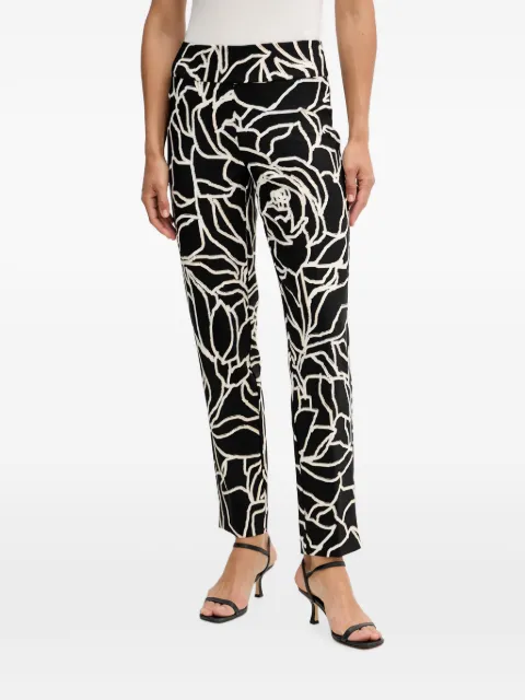 Joseph Ribkoff abstract-print trousers Black 253784