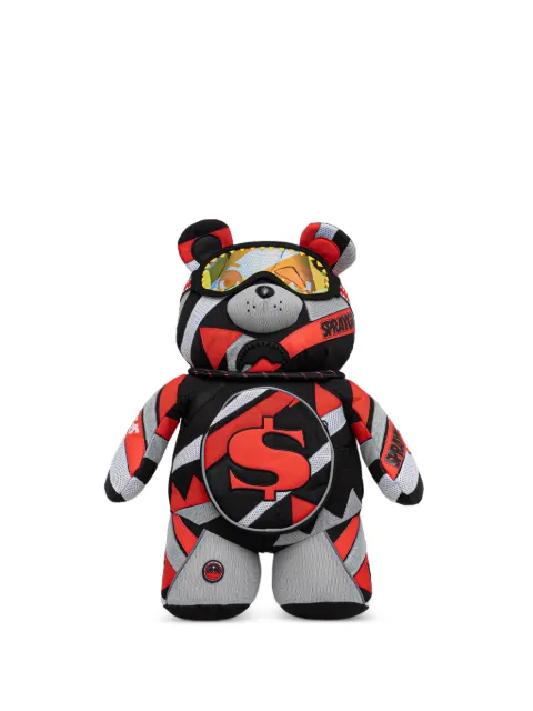 Sprayground bear-shaped graphic-print backpack Black 910B8303NSZ