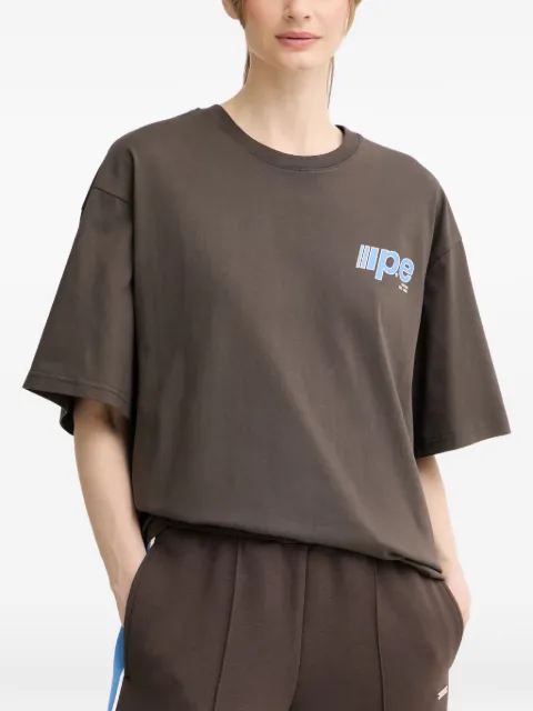 P.E Nation Glide logo-print T-shirt Brown 262T122