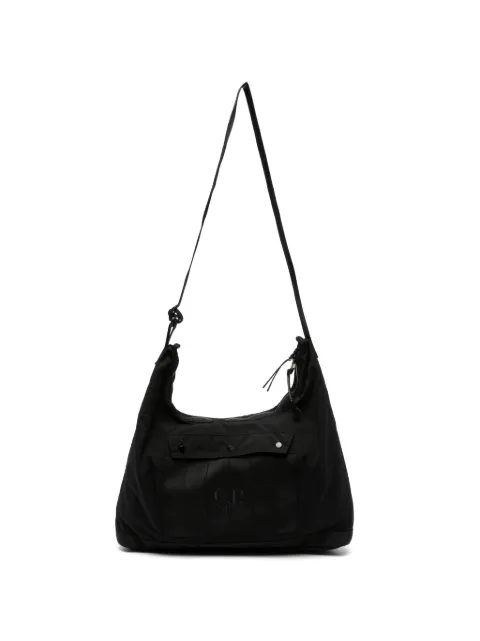 C.P. Company logo-embroidered messenger bag Black 21CMAC040A005349M999
