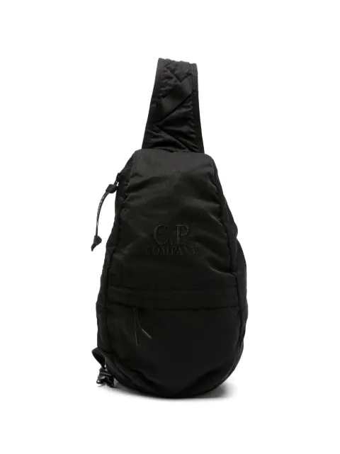 C.P. Company logo-embroidered backpack Black 21CMAC186A005269G999