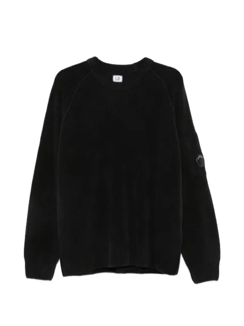 C.P. Company Lens-detail ribbed knit Black 21CMKN196A005558G999