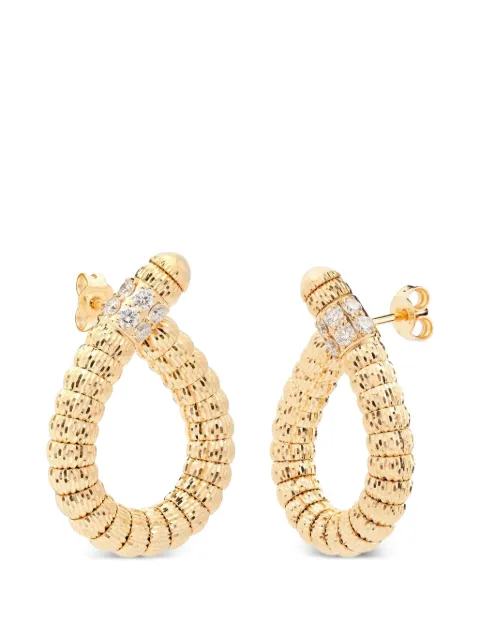 Officina Bernardi Enigma S diamond drop earrings Gold ENIGMASORECCHINIDROPINOROGIALLO18KTEDIAMANTIBIANCHI