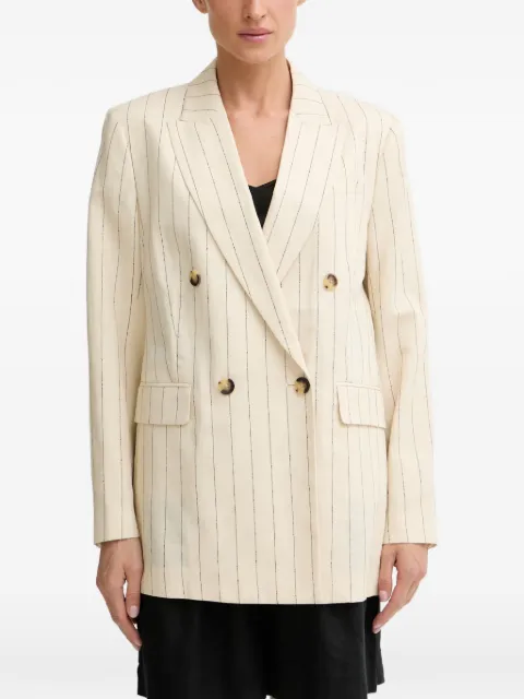 rag & bone pinstripe double-breasted blazer White RA8S26SBMTA