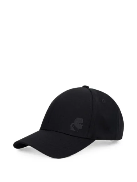 Karl Lagerfeld logo-patch baseball cap Black 805620563129
