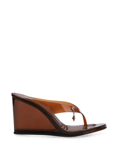 Melissa Nabeela wedge sandals Brown 38083