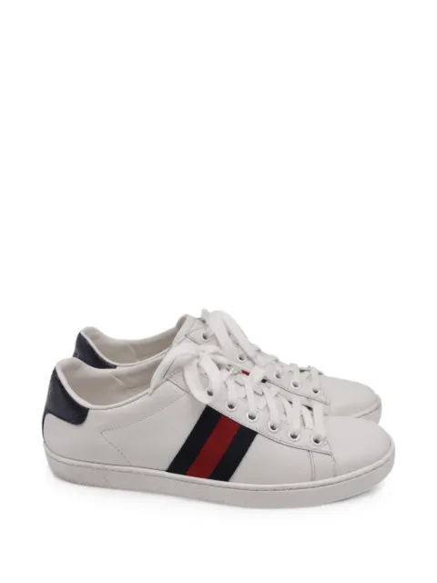 Gucci Pre-Owned Ace Web sneakers White GILTPUUSSH741460W