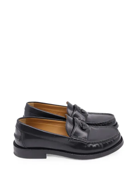 Gucci Pre-Owned Millennial Ribot leather loafers Black GILTPUUSSH742753W