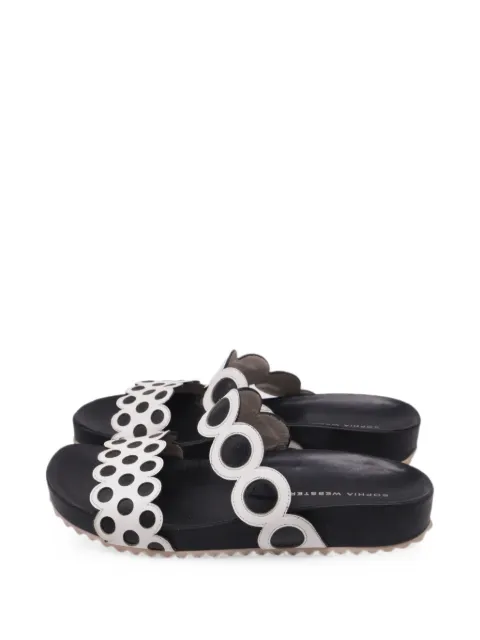 Sophia Webster cut-out flat sandals Black GILTPUUSSH755044W