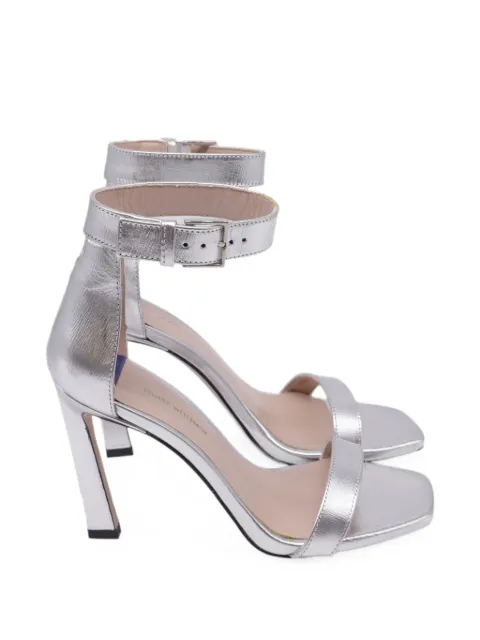 Stuart Weitzman Square Nudist sandals Silver GILTPUUSSH742662W