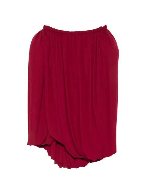 Magda Butrym draped bubble-hem midi skirt Red 304726