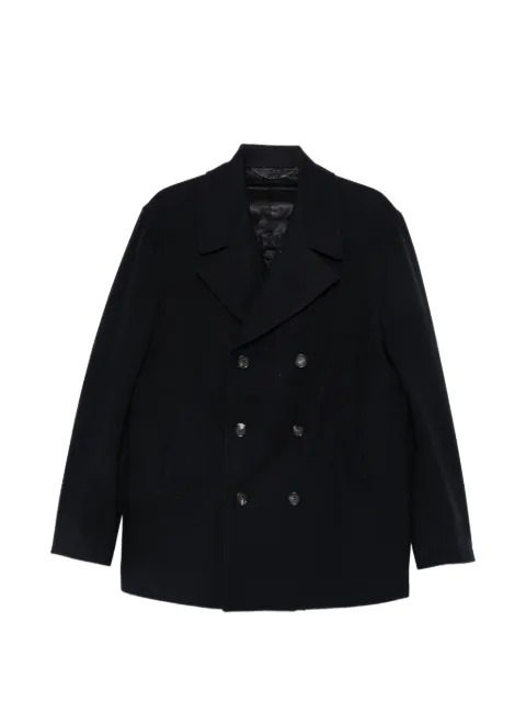 Canali double-breasted coat Blue 55947FF06121