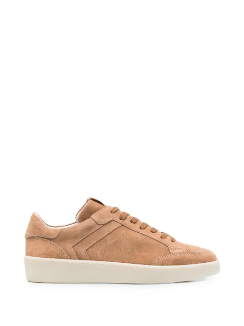 Canali lace-up suede sneakers Brown 491227RB01348