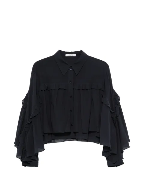 Dorothee Schumacher ruffled silk blouse Black 549216