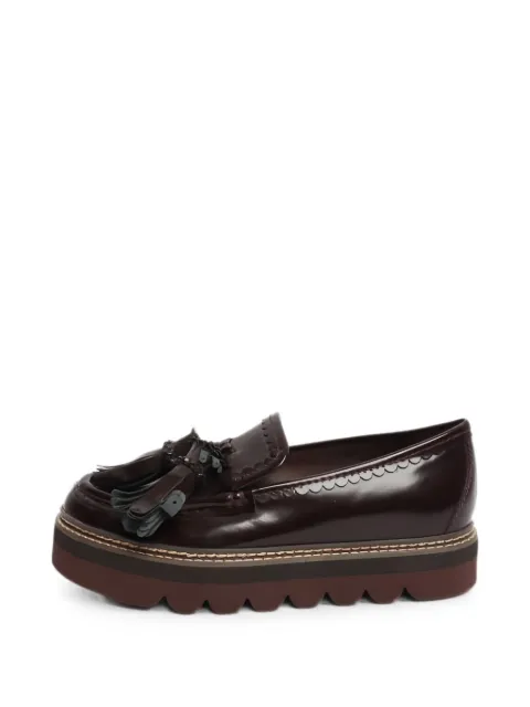 See By Chloé Vintage tassel platform loafers Brown BURGUNDYPLATFORMTASSELLOAFERS