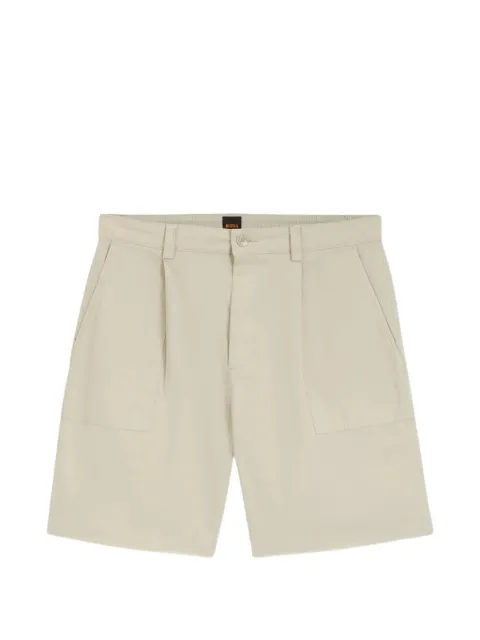 BOSS pleated chino shorts Neutrals 50567353