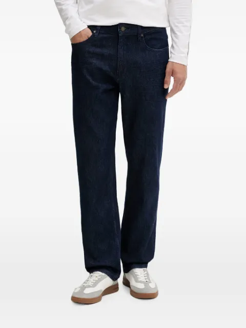 GUESS USA logo-patch straight-leg jeans Blue M6GAR7D1077