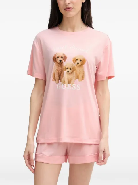 GUESS USA graphic-print pajamas Pink O6GX05KH110