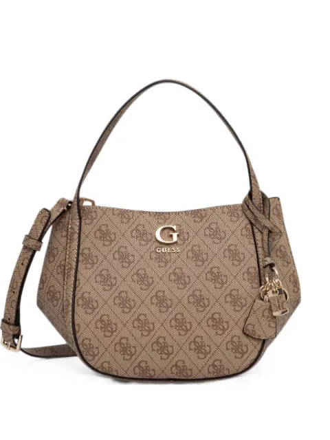 GUESS USA Coleen monogram-print logo-plaque tote bag Brown HWSG9756050