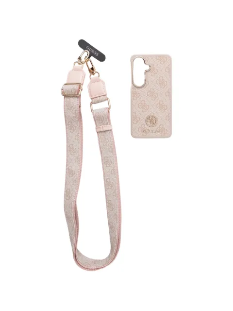 GUESS USA Samsung Galaxy S26 logo-print strap phone case Neutrals GUHMS26SP4G4