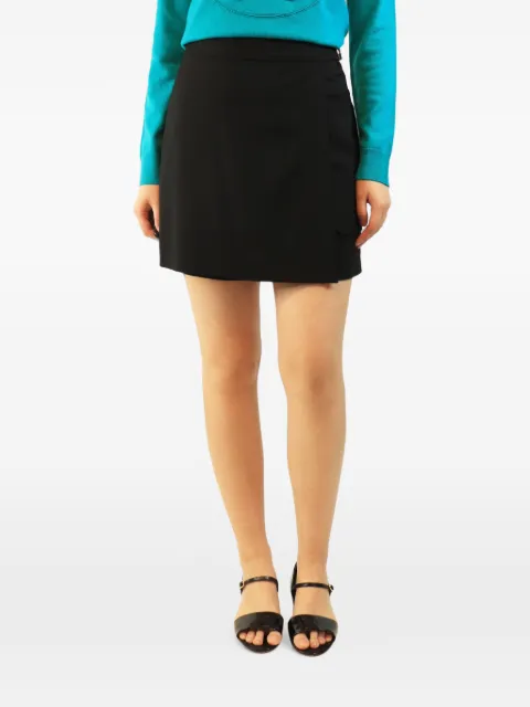 Hermès Pre-Owned gabardine skort Black BLACKGABARDINESKORT