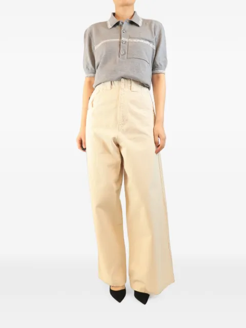 Raey high-rise wide-leg jeans Neutrals CREAMHIGHRISEJEANS