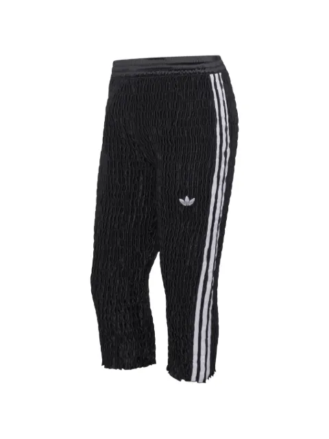 adidas Capri smocked side-stripe trousers Black KS4161