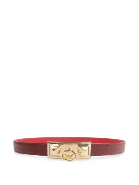 Hermès Pre-Owned 2012 Rivale reversible belt Red PQ5GHW