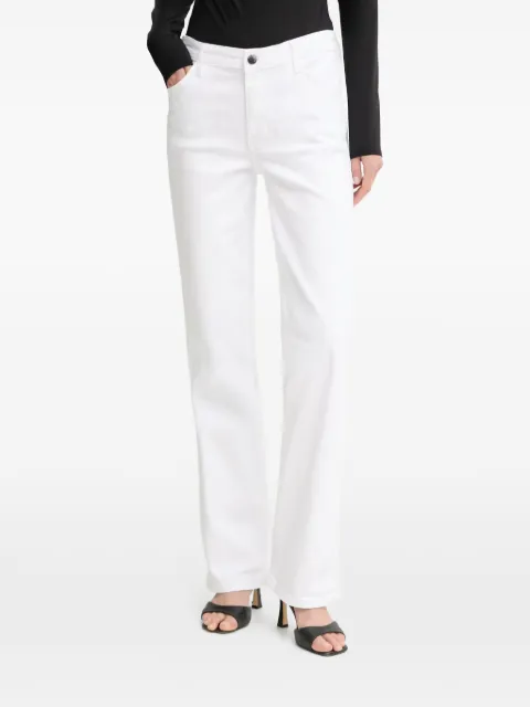 GUESS USA logo-patch straight-leg jeans White W6GA15D0705