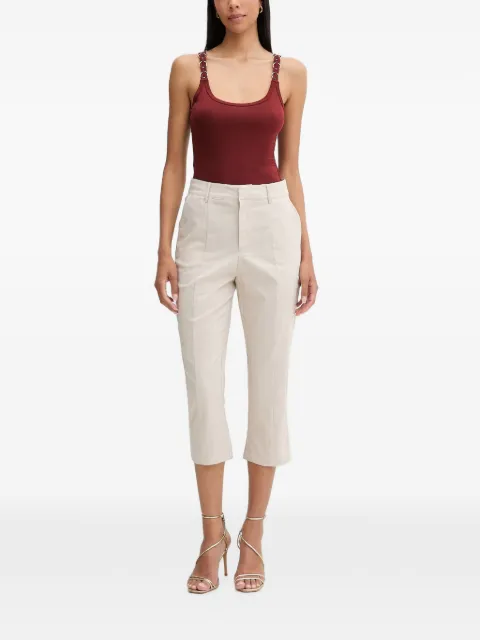 GUESS USA cropped tailored trousers Neutrals W6GB24W2097
