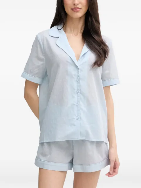 GUESS USA Emile logo-jacquard short-sleeve pajamas Blue O6GX00WN011