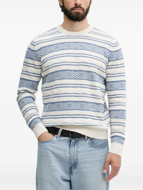 GUESS USA fair isle cable-knit sweater Neutrals M6YR15Z0920