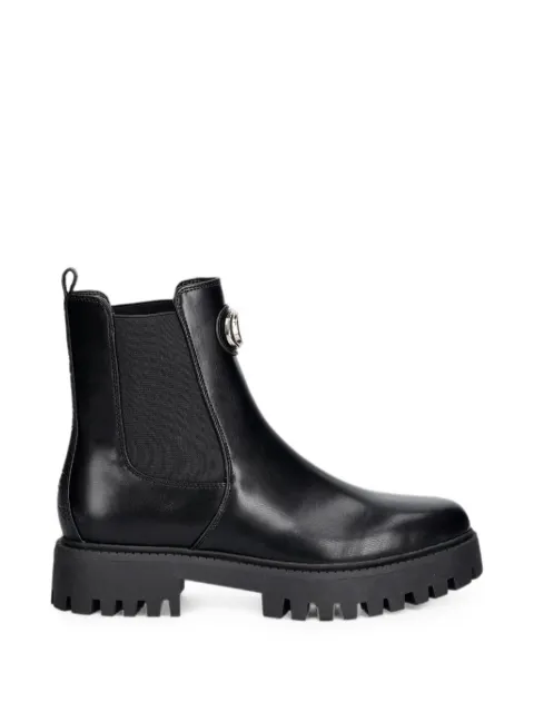 GUESS USA logo-plaque lug-sole ankle boots Black FLTFIDELE10