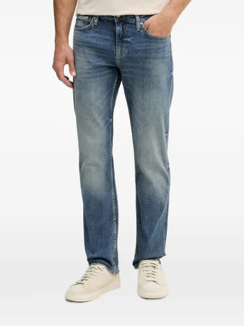 GUESS USA logo-patch straight-leg jeans Blue M6GAN2D0775
