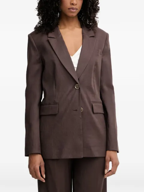 GUESS USA notch-lapel single-breasted blazer Brown W6GN19W2838