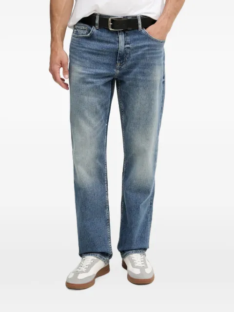 GUESS USA faded straight-leg jeans Blue M6GA82D0776