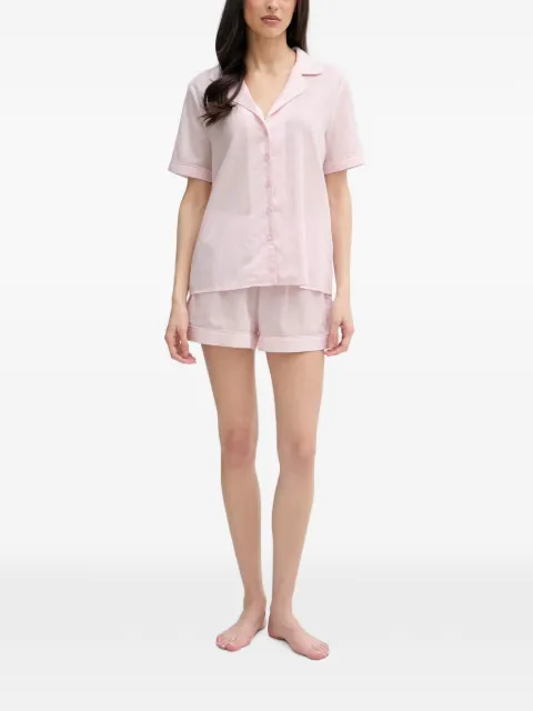 GUESS USA short-sleeve button-down pajama set Pink O6GX00WN011