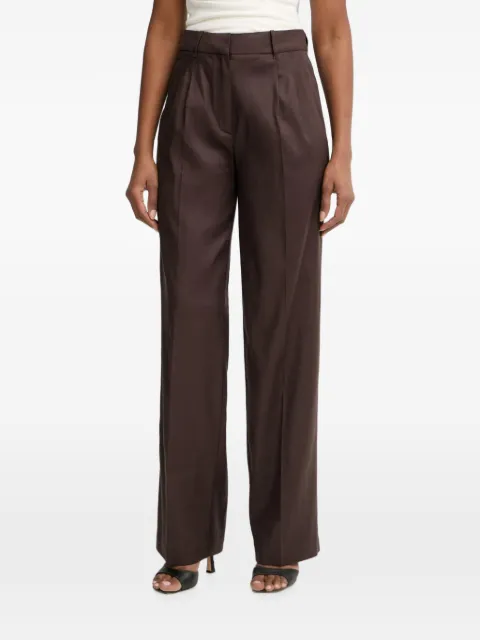 GUESS USA linen-blend pants Brown W6GB43W2840