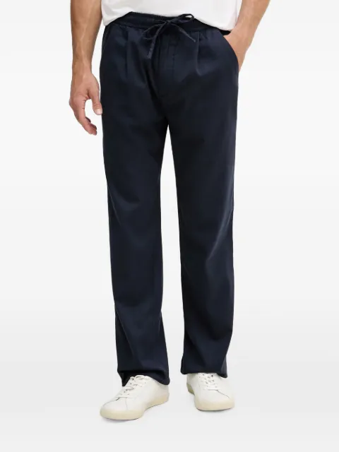 GUESS USA drawstring-waist pleated trousers Blue M6GB15W2024
