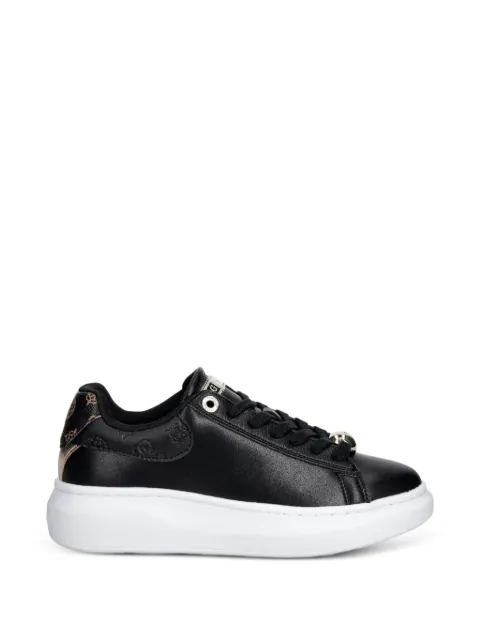 GUESS USA Fireup genuine-leather sneakers Black FLTFRELEA12