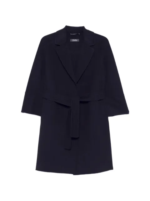 'S Max Mara Arona belted notch-lapels coat Blue 26290160916