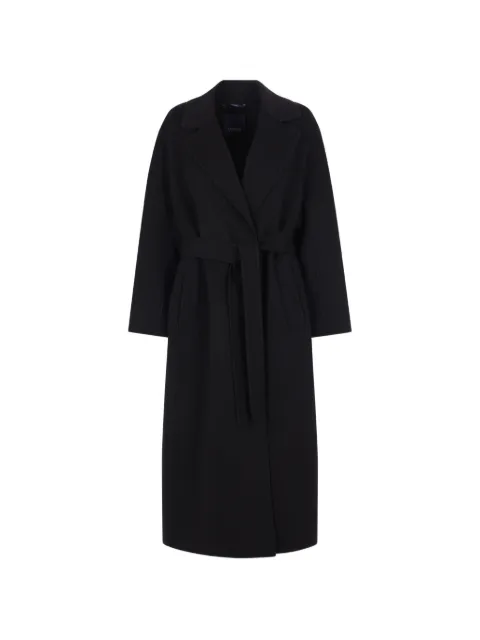 'S Max Mara belted wrap coat Black 26290161216