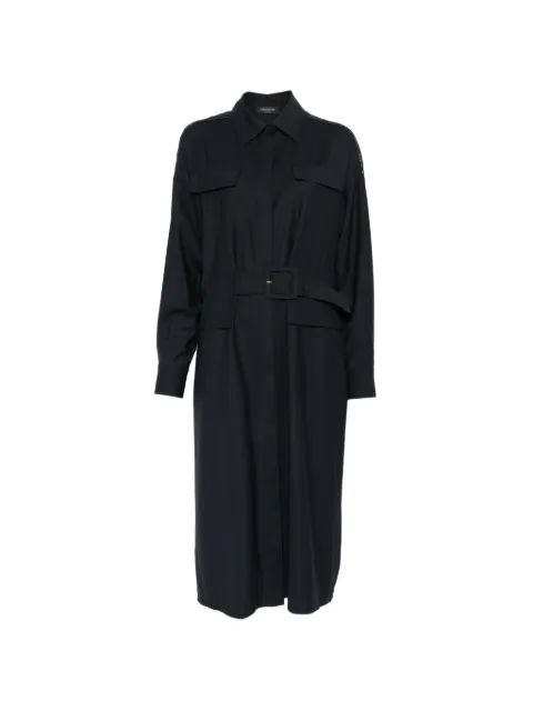 Fabiana Filippi belted chest-pockets midi dress Blue ABD216F371M298