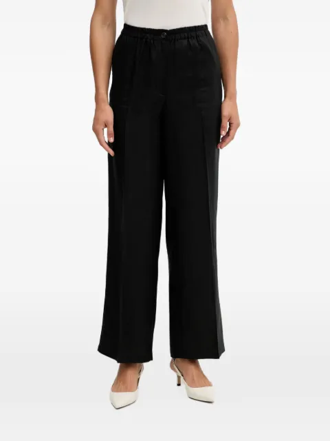 Sisley elasticated-waistband palazzo pants Black 4TTSLF08P