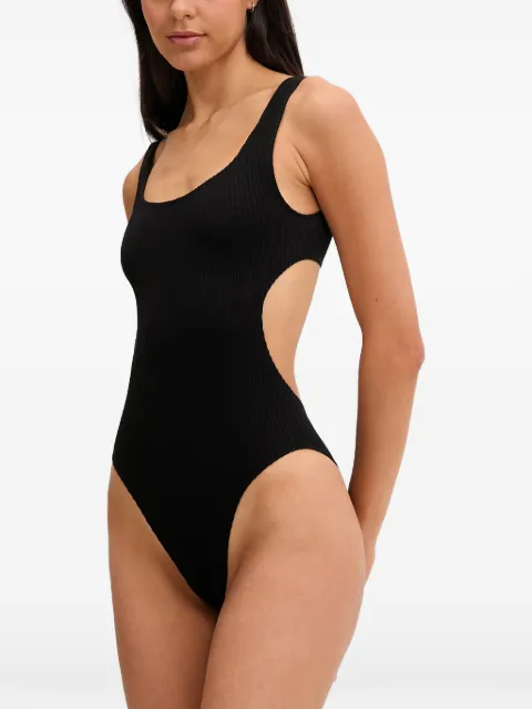 Rip Curl ribbed-knit cutout swimsuit Black 0QQWSW